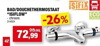 Hubo Bad/douchethermostaat “isiflow” aanbieding