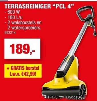 Hubo Terrasreiniger “pcl 4” aanbieding