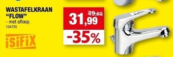 Hubo Wastafelkraan “flow” aanbieding