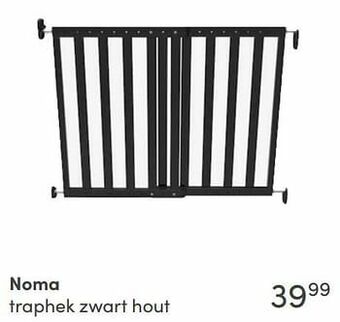Baby & Tiener Noma traphek zwart hout aanbieding
