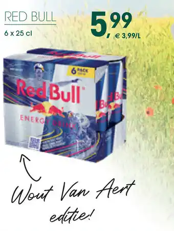 Prik en Tik Red Bull 6 x 25cl aanbieding