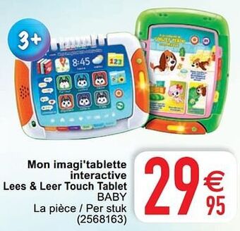 Cora Mon imagi`tablette interactive lees + leer touch tablet baby aanbieding