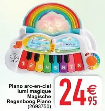Cora Piano arc-en-ciel lumi magique magische regenboog piano aanbieding