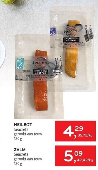 Heilbot seacrets gerookt aan touw 120 g