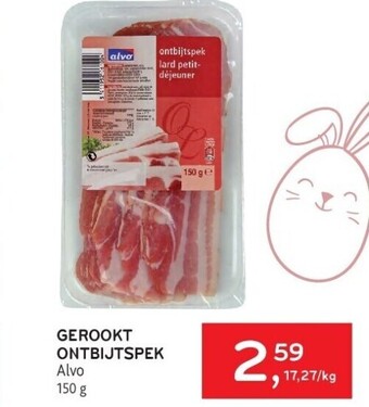 Gerookt ontbijtspek alvo 150 g