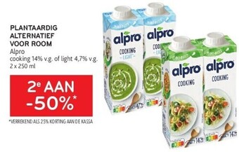 Alvo Plantaardig alternatief voor room alpro aanbieding