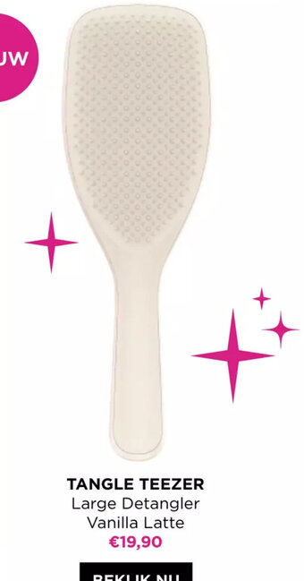 ICI PARIS XL Tangle Teezer Large Detangler Vanilla Latte aanbieding