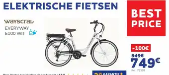 Auto5 Wayscral Everyway E100 Wit Eletrische Fietsen Ref.71593 aanbieding