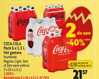 Louis Delhaize Coca-Cola Pack 6 x 1.5L aanbieding