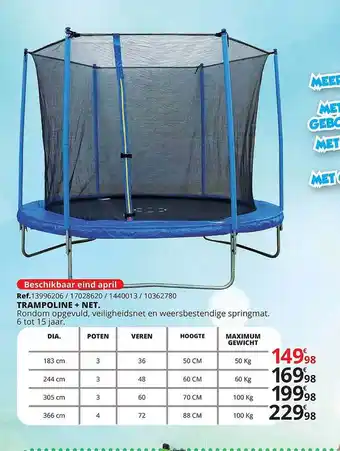 Trampoline + net