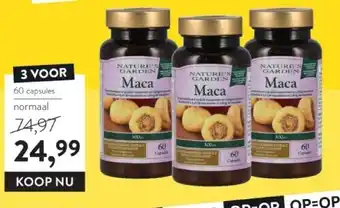 Holland & Barrett Nature's garden maca, 300mg (60 capsules) aanbieding