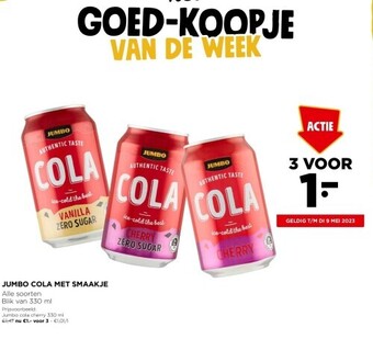 Jumbo Jumbo cola met smaakje aanbieding