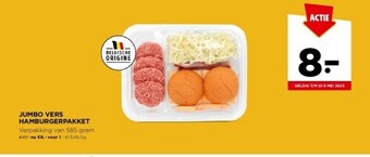 Jumbo Jumbo vers hamburgerpakket aanbieding