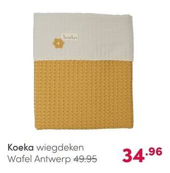 Baby & Tiener Koeka wiegdeken wafel antwerp aanbieding