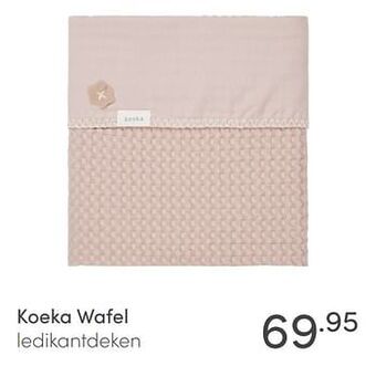 Baby & Tiener Koeka wafel ledikantdeken aanbieding