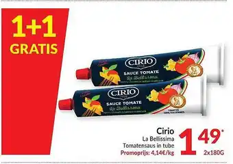 Intermarché Cirio la bellissima tomatensaus aanbieding