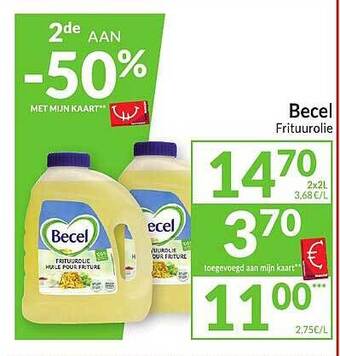Intermarché Becel frituurolie aanbieding