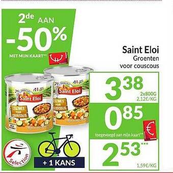 Intermarché Saint eloi groenten voor couscous aanbieding