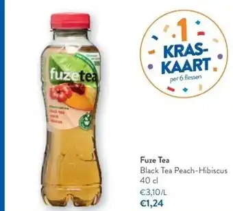 OKay Fuze tea black tea peach-hibiscus 40 cl aanbieding