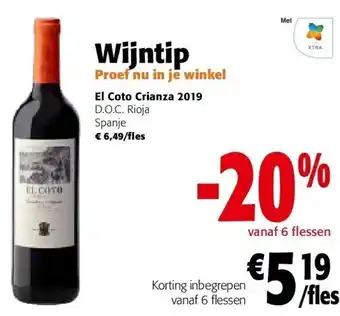 Colruyt El coto crianza 2019 aanbieding
