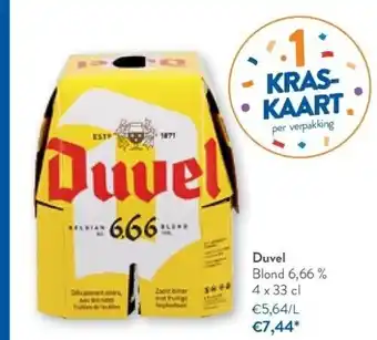 OKay Duvel blond 6,66 % 4 x 33 cl aanbieding