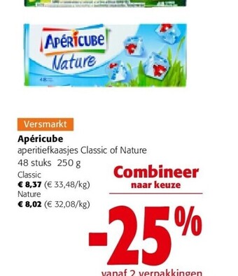 Colruyt Apéricube nature aanbieding