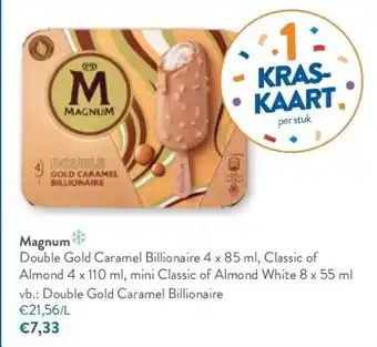 OKay Magnum double gold caramel billionaire 4 x 85 ml aanbieding
