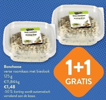 Boncheese verse roomkaas met bieslook 125 g