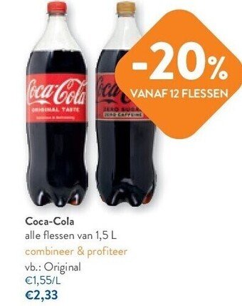 OKay Coca-cola alle flessen van 1,5 l aanbieding