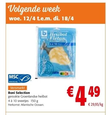 Colruyt Boni selection aanbieding