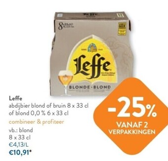 OKay Leffe abdijbier blond of bruin 8 x 33 cl aanbieding