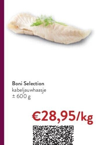 OKay Boni selection kabeljauwhaasje ± 600 g aanbieding