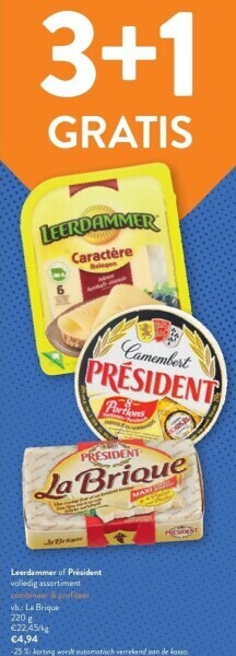 OKay Leerdammer of président aanbieding