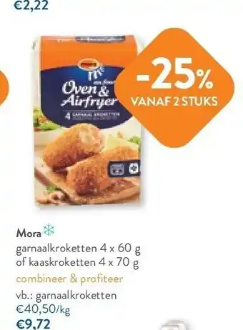 OKay Mora garnaalkroketten 4 x 60 g aanbieding