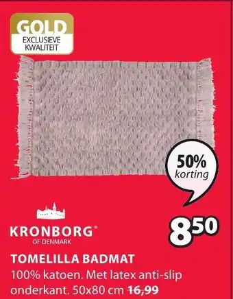 Jysk Tomelila badmat aanbieding