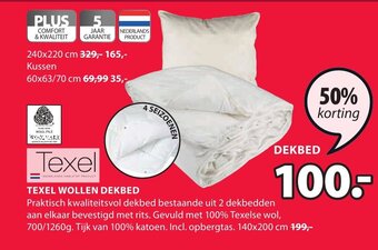 Texel wollen dekbed