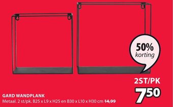 Jysk Gard wandplank aanbieding