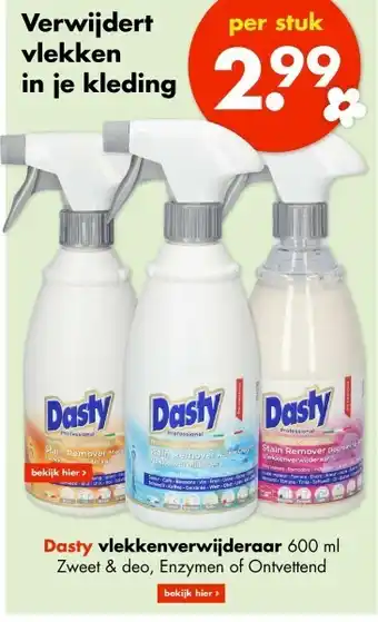 Wibra Dasty vlekkenverwijderaar 600 ml aanbieding