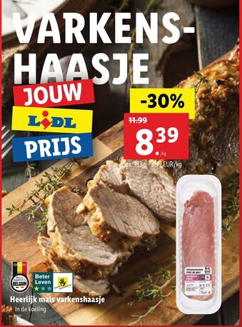 Lidl Heerlijk mals varkenshaasje aanbieding