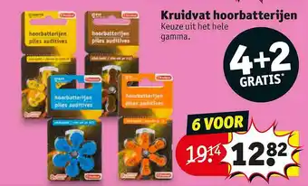 Kruidvat Kruidvat hoorbatterijen 4+2 gratis aanbieding