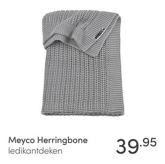 Baby & Tiener Meyco herringbone ledikantdeken aanbieding