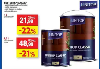 Hubo Houtbeits 1L aanbieding