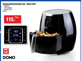 Domo heteluchtfriteuse xxl 5,5 L