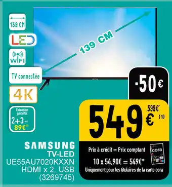 Cora Samsung TV-LED aanbieding