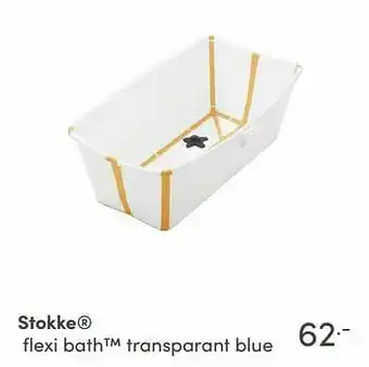 Baby & Tiener Stokke flexi bath transparant blue aanbieding