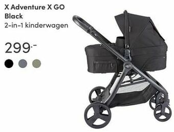 Baby & Tiener X adventure x go black 2-in-1 kinderwagen aanbieding
