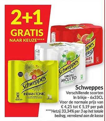 Intermarché Schweppes aanbieding