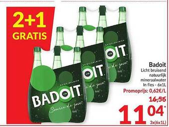 Badoit Licht bruisend natuurlijk mineraalwater