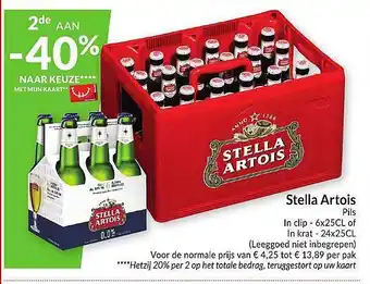 Intermarché Stella artois pils aanbieding