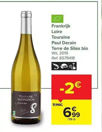 Frankrijk loire touraine paul derain terre de silex bio